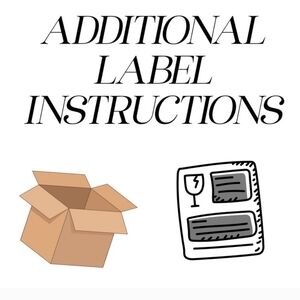 Shipping Label Options Menu